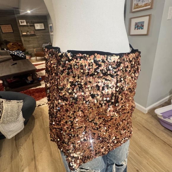 Free People Annalisse Sequin Mini size 6 - Picture 4 of 6